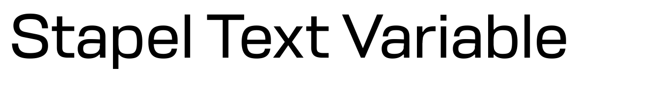 Stapel Text Variable